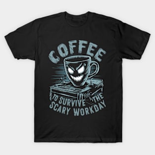 Horror Movie Coffee Halloween Fans Costume Movies Created T-Shirt